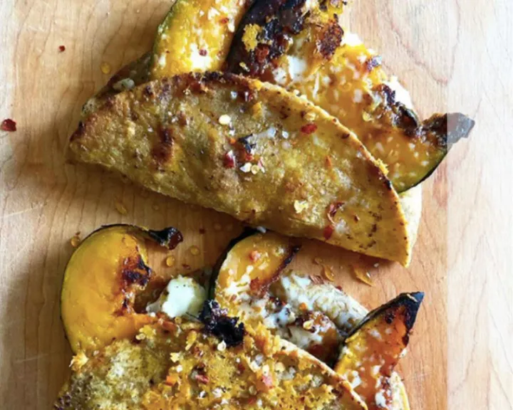 Roasted Squash & Double Cheese Quesadilla Recipe